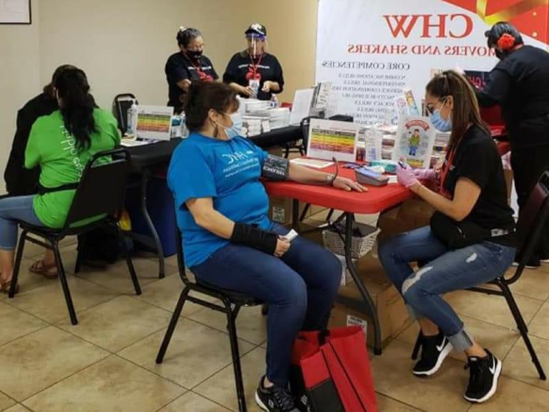Promotores, or community health workers in Spanish, like these in Texas help the Latino community with some of their health care needs. (Photo courtesy of Mercedes Cruz-Ruiz)